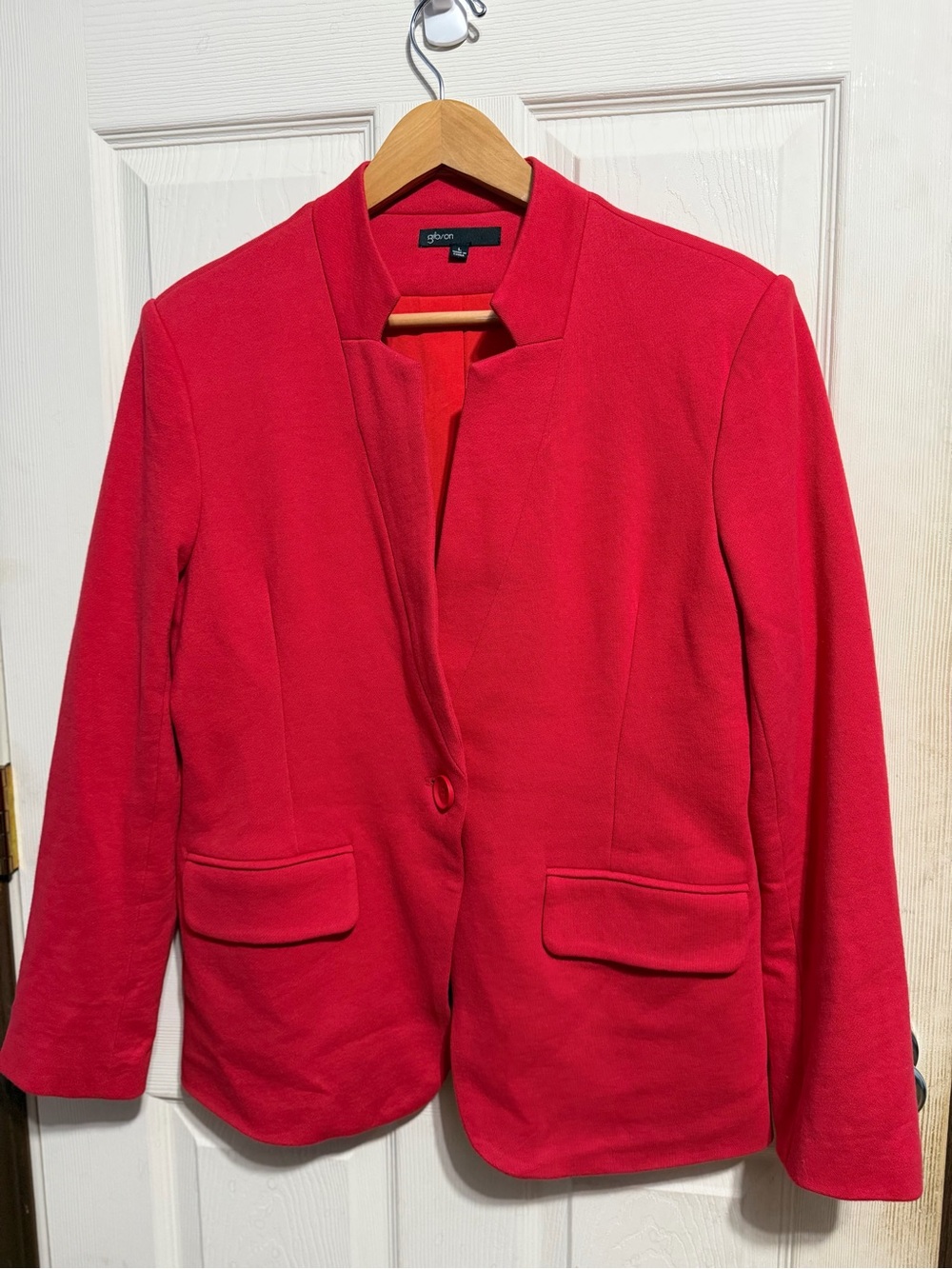 NWOT-Gibson Vibrant Red Tailored Women's Blazer